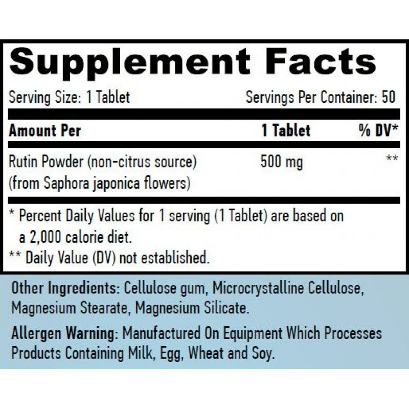 Рутин Haya Labs Rutin 50 tabl Луцк - изображение 2