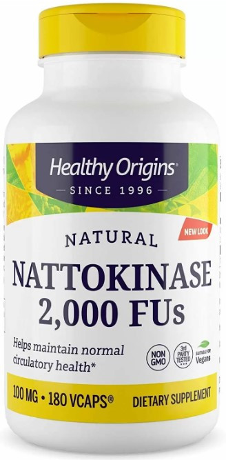 Наттокиназа Healthy Origins Nattokinase 2,000 FU's 100 мг 180 капсул Киев - изображение 1