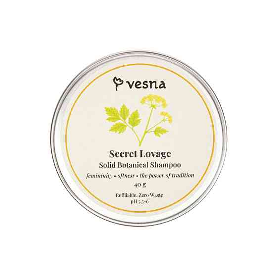 Твердий шампунь Секрет Любистку Vesna 80 г Київ