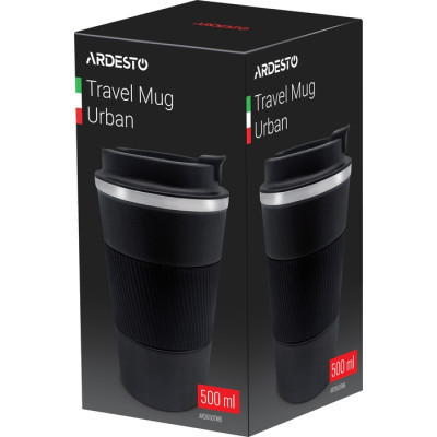 Термочашка Ardesto Urban 500 мл Чорна (AR2650TMB) Вінниця - фото 2
