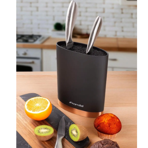 Підставка для ножів 18см чорний мармур/сірий мармур/білий мармур 7627 KAMILLE Житомир - фото 5