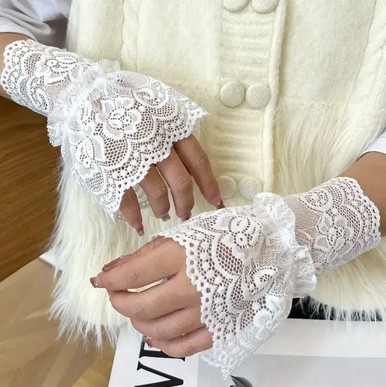 Манжеты белые ажурные Киев - изображение 1