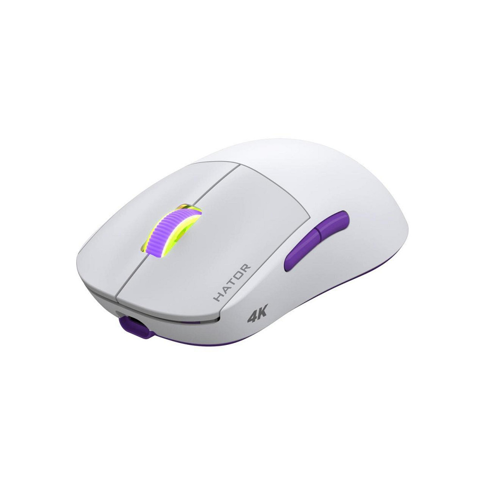 Миша бездротова Hator Quasar 2 Ultra 4K Wireless White/Lilac (HTM571WL) Біло-фіолетовий Харьков - изображение 3