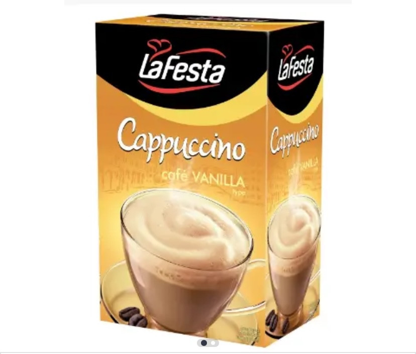 Кавовий напій La Festa Cappuccino Vanilla. Кавовий напій Капучино з ванільним смаком 10 пакетів Виноградів - фото 1