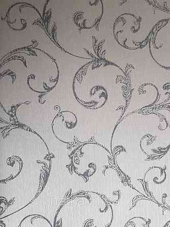 Шпалери текстильні 0.53х10.05 Rasch Textil Valentina класика завитки вензелі чорно сірі сірий металік Київ