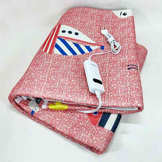 Електропростирадло 150х120 см тепле електро простирадло ковдру з підігрівом червоний CL-97 Львів