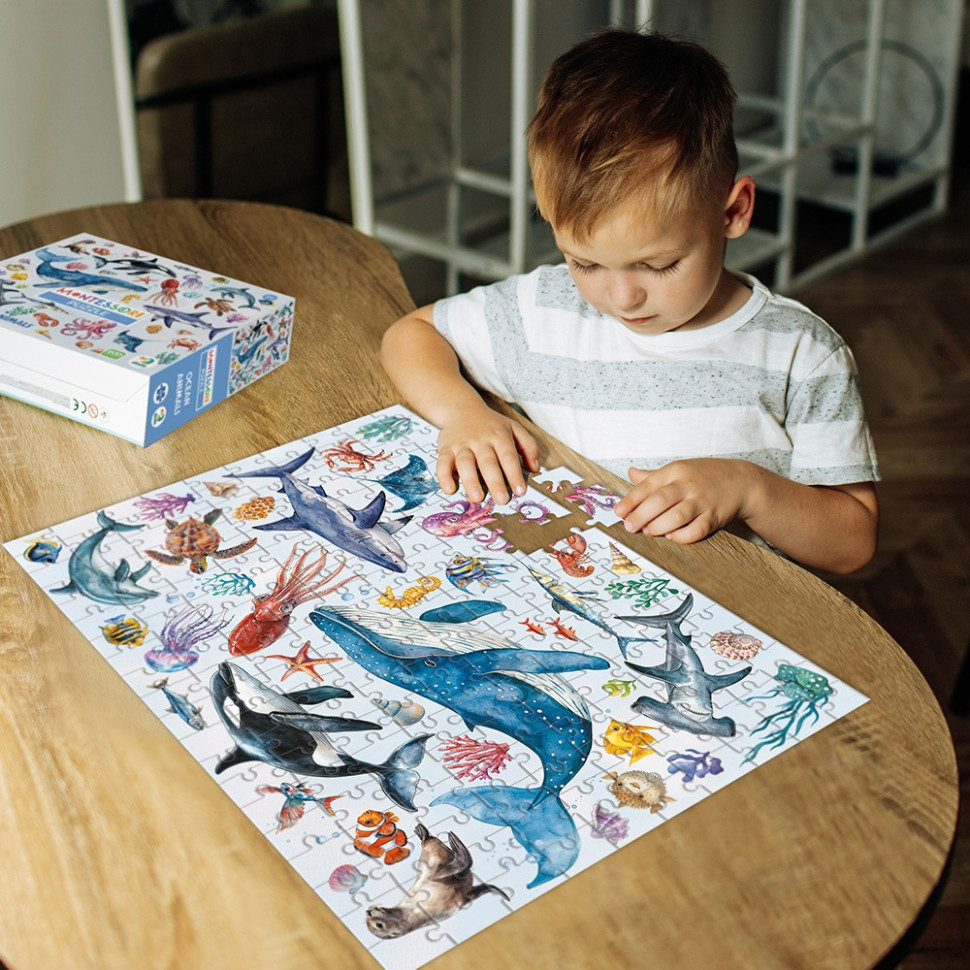 Дитячий пазл Монтессорі "Океанічні тварини" 300630, 200 елементів Вінниця - фото 6