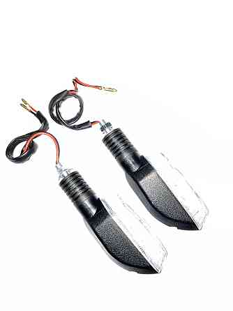 Поворот светодиодный, лодочка (3 LED, черный, белое стекло) Мукачево