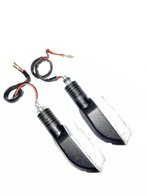 Поворот светодиодный, лодочка (3 LED, черный, белое стекло) Мукачево - изображение 1