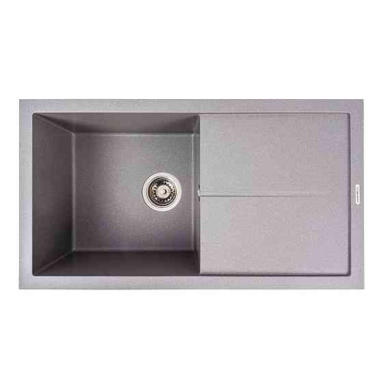 Гранітна мийка для кухні VALESO SOLID 7843 матова Сірий металік Коломыя