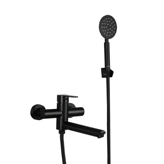 Смеситель для ванны с душевым гарнитуром Frap H801 F32801-6 черный Киев