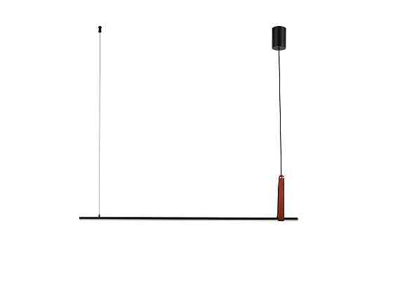 VALESO Підвісний світлодіодний світильник G 2810/1100 44W Чорний+Штучна шкіра Коломыя