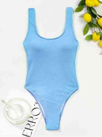 Купальник жіночий цілісний Блакитний S Харків