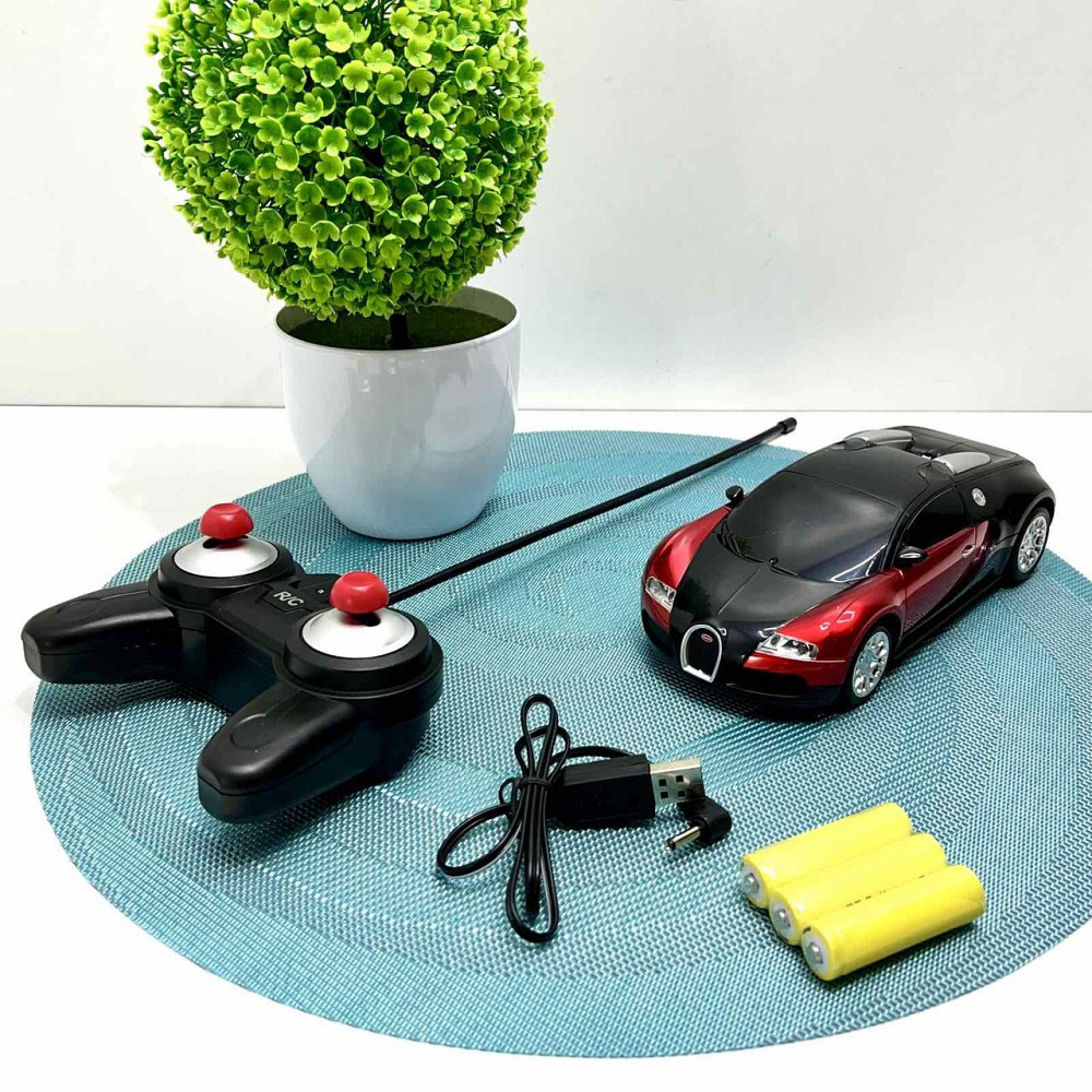 Машинка bugatti veyron на радіокеруванні Автосвіт масштаб 1:18 Чорна з червоним (AR-2319) Чернігів - фото 2