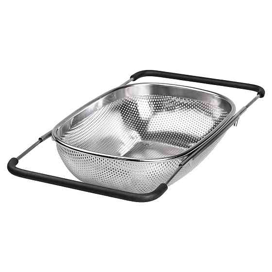 Zhongjing Друшляк сито на раковину для миття овочів та фруктів 36х24х9 см з нержавіючої сталі H Киев