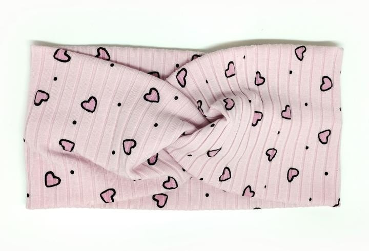 Повязка на голову для девочки осень весна Сердечки Киев - изображение 1