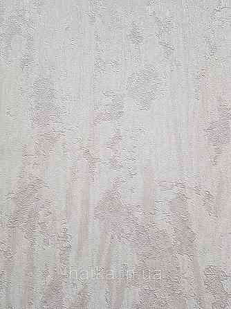 Шпалери вінілові на флізеліні гарячого тиснення DU&KA 1.06х10 вензель основа під штукатурку сірі коричневі Київ