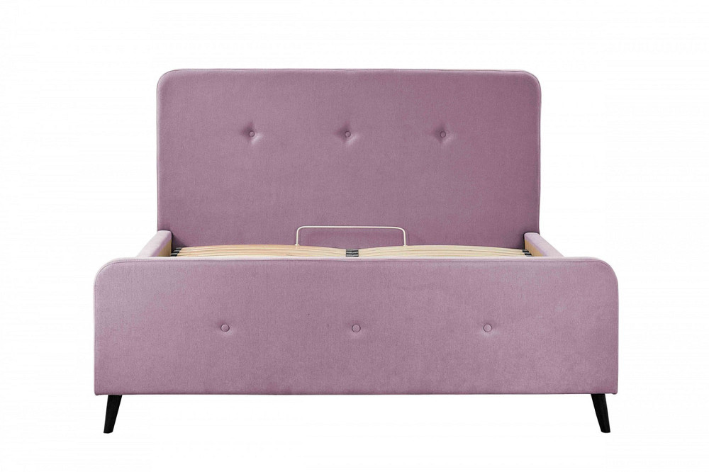 Кровать Michelle Standart Wood На ножках 140 х 200 см Fibril 24 Розовый Днепр - изображение 6