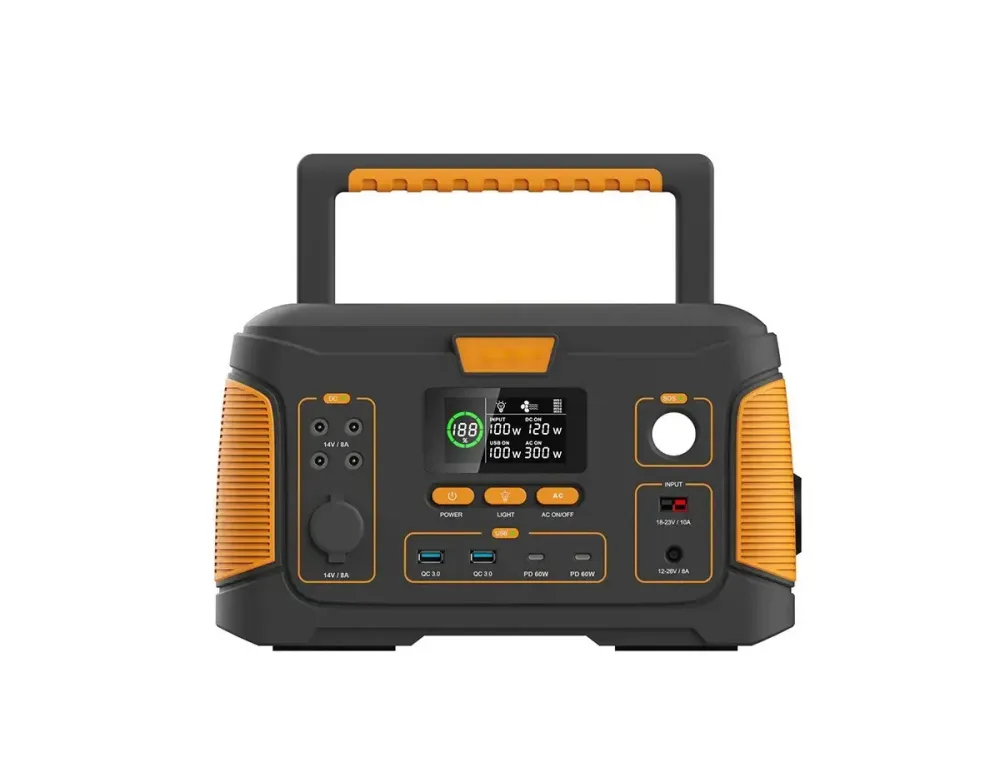 Портативная электоростанция WX1438, 650W (171 000 мАч), USB, Type-C, DC, 2 розетки, фонарь Коломия - фото 1