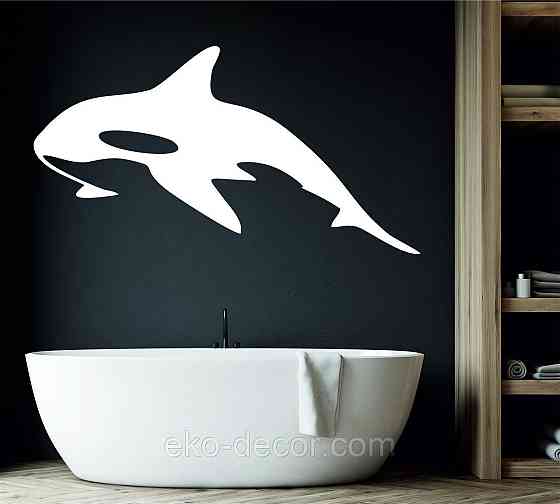 Декоративное настенное Панно «Касатка» Декор на стену 50*22 см, Белый Киев