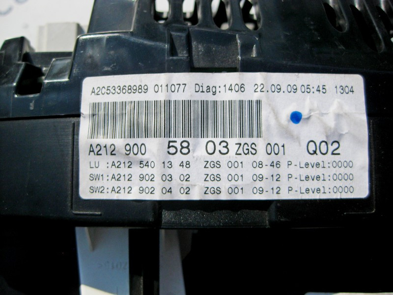 Mercedes-Benz  A2129005803 Щиток - панель приладів дизель E-Class W212 до рестайлу Одеса - фото 3