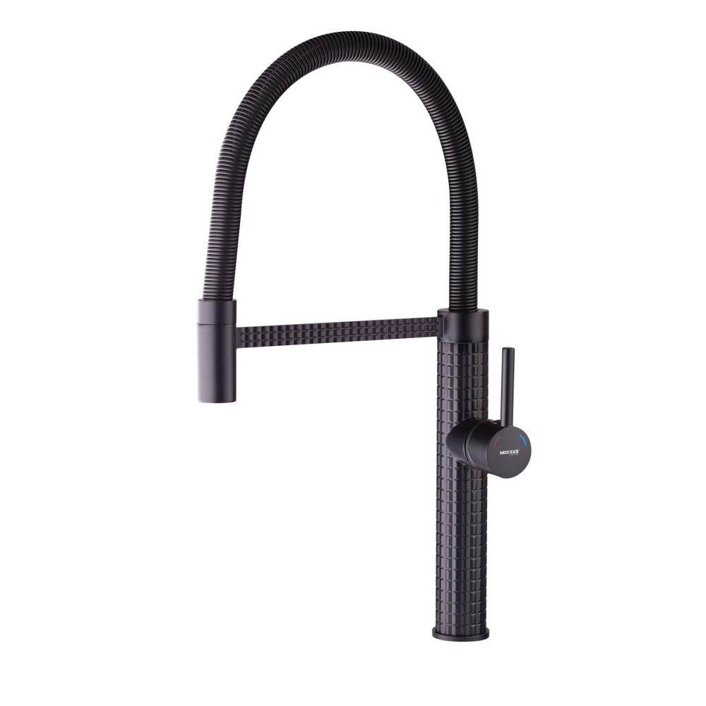 Кухонный смеситель Mixxus Premium Spark 017 BLACK MI6969 Харьков - изображение 5