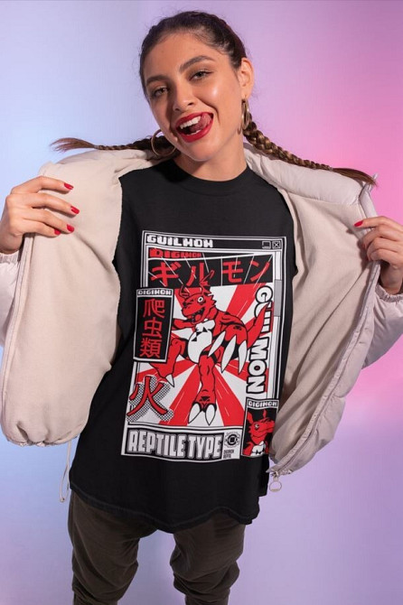 Футболка з аніме принтом Аніме Вінтаге Спекіал Манга оверсайз (S/M/L) Чорний AnimeJ1058 Дніпро - фото 3