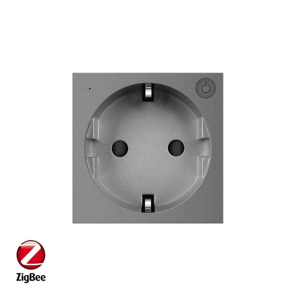 LIVOLO Розумна розетка LIVOLO ZigBee, з заземленням, сіра, 16А 230В, керування через Alexa / Go Коломия - фото 2