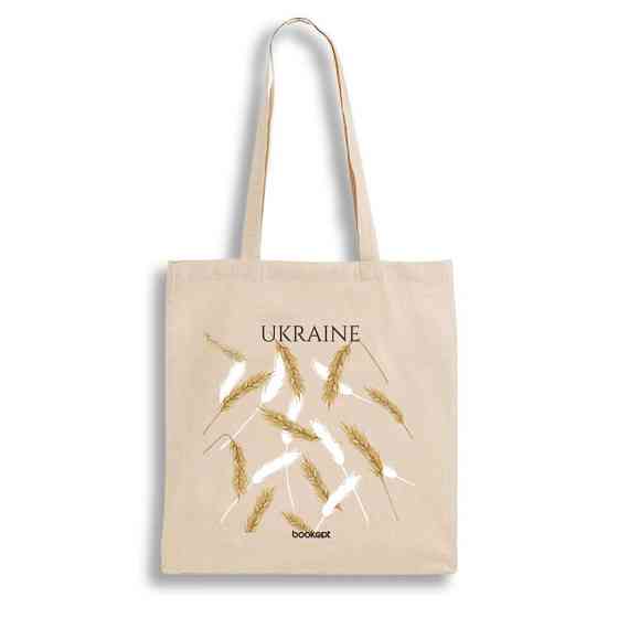 Екошопер BookOpt BK4007 Ukraine (Колоски) бежевий Киев