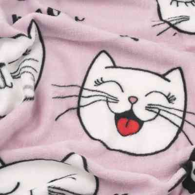 Плед Ardesto Flannel 100% полиэстер, котики 160х200 см (ART0132PB) Винница