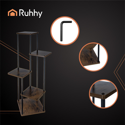 Подставка для цветов стальная 5 уровней 107 см стиль лофт Ruhhy (25998) Нововолынск - изображение 5