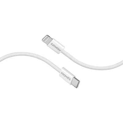 Дата кабель USB-C to Lightning ecoline-ci120.white Promate (ecoline-ci120.white) Вінниця