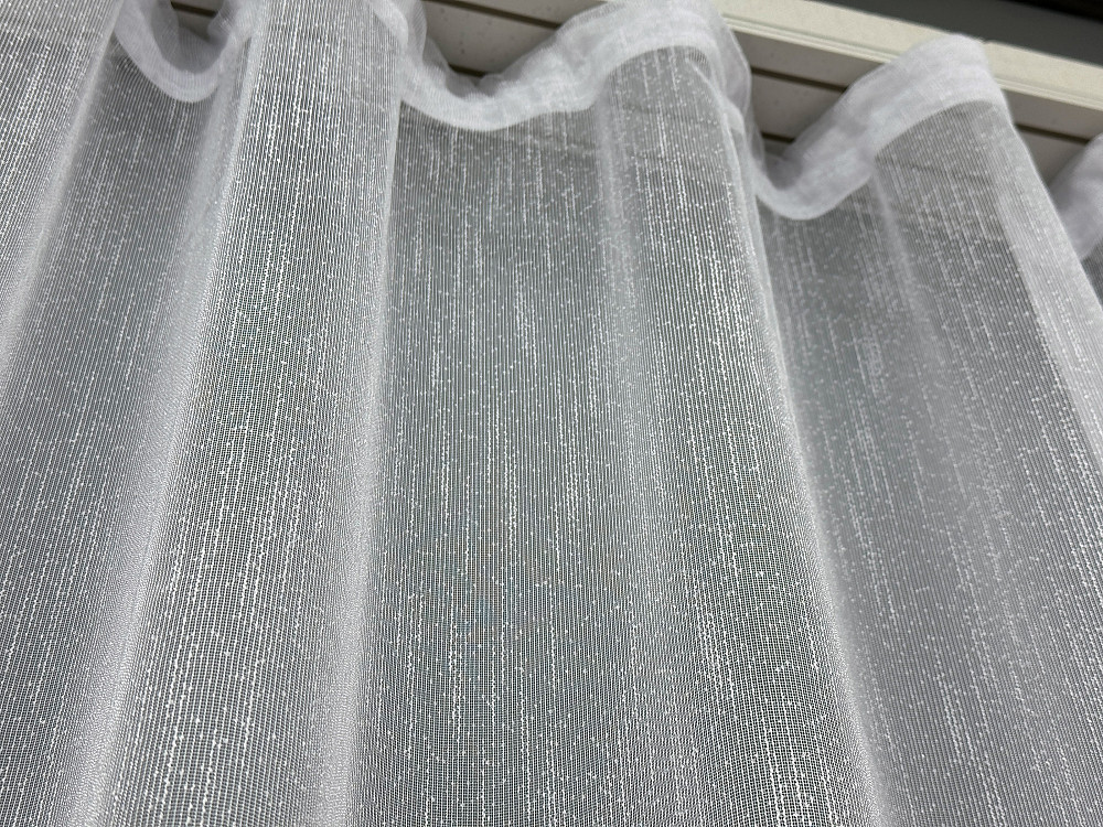 Тюль VR-Textil 1495т Лен Дождик белый 400х270 см (42-0357) Киев - изображение 15