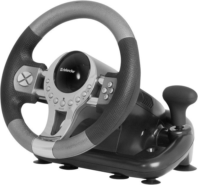 Ігрове кермо Defender Forsage GTR USB 12 кнопок Маніпулятор для ігор Вінниця - фото 4