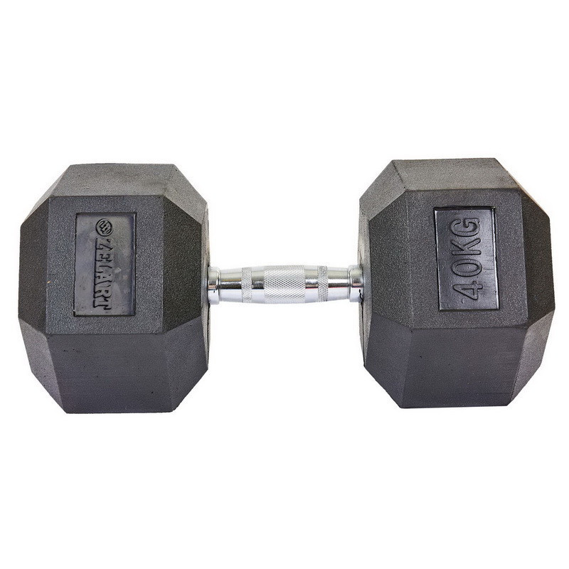 Гантель 40 кг цільна шестигранна гексагональна Zelart Київ - фото 5