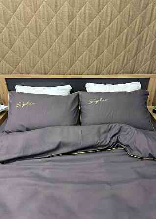 Комплект постільної білизни Сатин, Двоспальний 180х220 Сірий (88-157) Київ