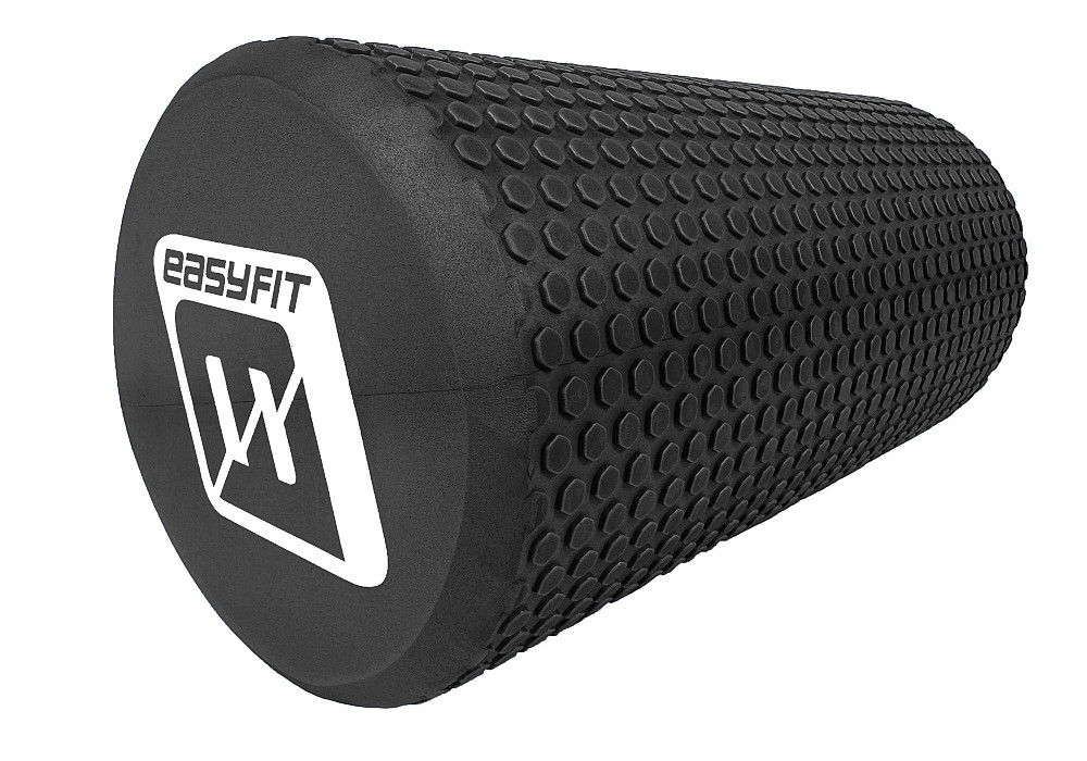 EasyFit Масажний ролик EasyFit Foam Roller 30 см Чорний Київ - фото 1