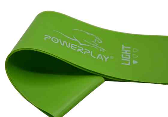 Резинка для фитнеса PowerPlay 4114 Mini Power Band 0.8мм. Light Зеленая (5-8кг) Киев