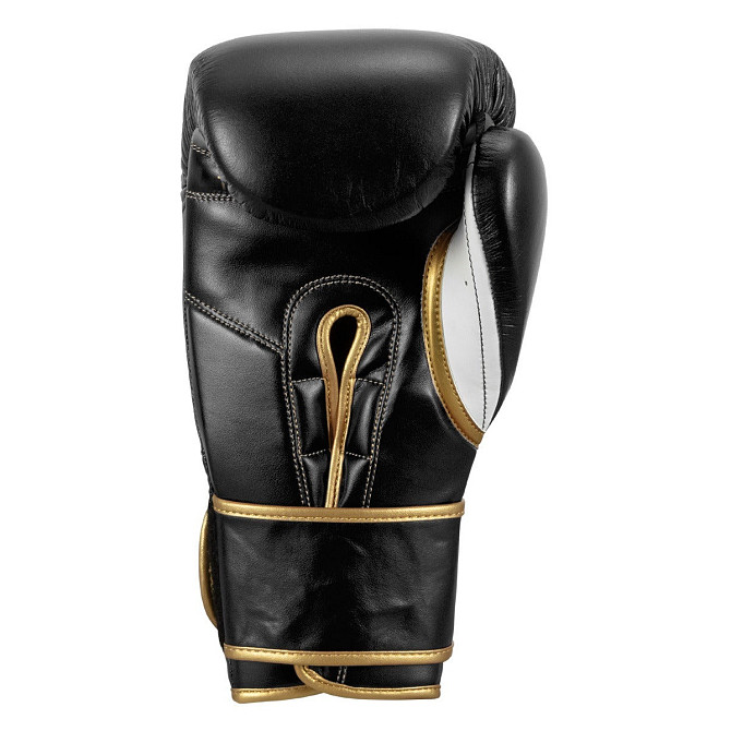 Боксерські рукавиці TITLE Boxeo Mexican Leather Quatro Black/White 12 oz (бинти 4м. в комплекті) Кам'янське - фото 7