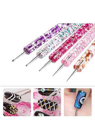 Набор кистей для маникюра и педикюра профессиональный набор для нейл-арта 31 шт Каменец-Подольский