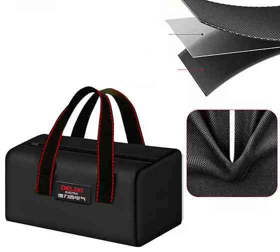 Сумка для инструментов Delixi Electric оксфордская ткань 24 на 14 см черный Киев