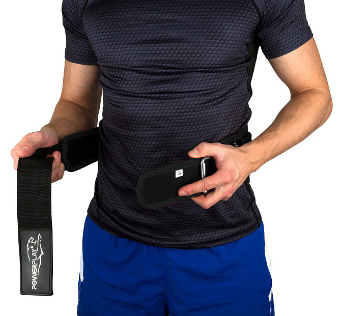 Пояс неопреновий для важкої атлетики Power Play 5546 Black XL Кам'янське - фото 5