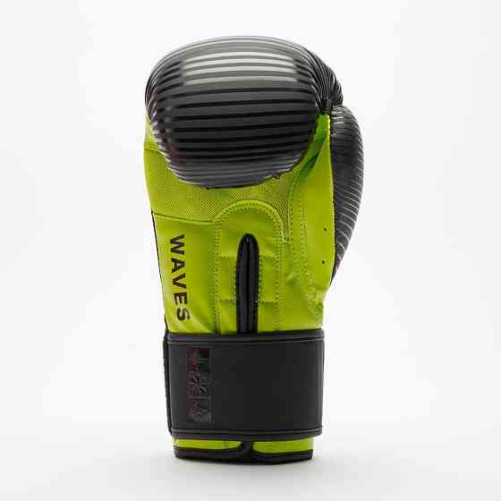 Боксерські рукавиці Leone GN313 WAVES Black 12 унцій (капу в комплекті) Кам'янське