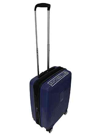 Чемодан пластиковый AIRTEX 241 малый 55 см синий Киев