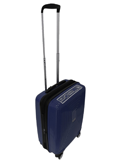 Чемодан пластиковый AIRTEX 241 малый 55 см синий Киев - изображение 2