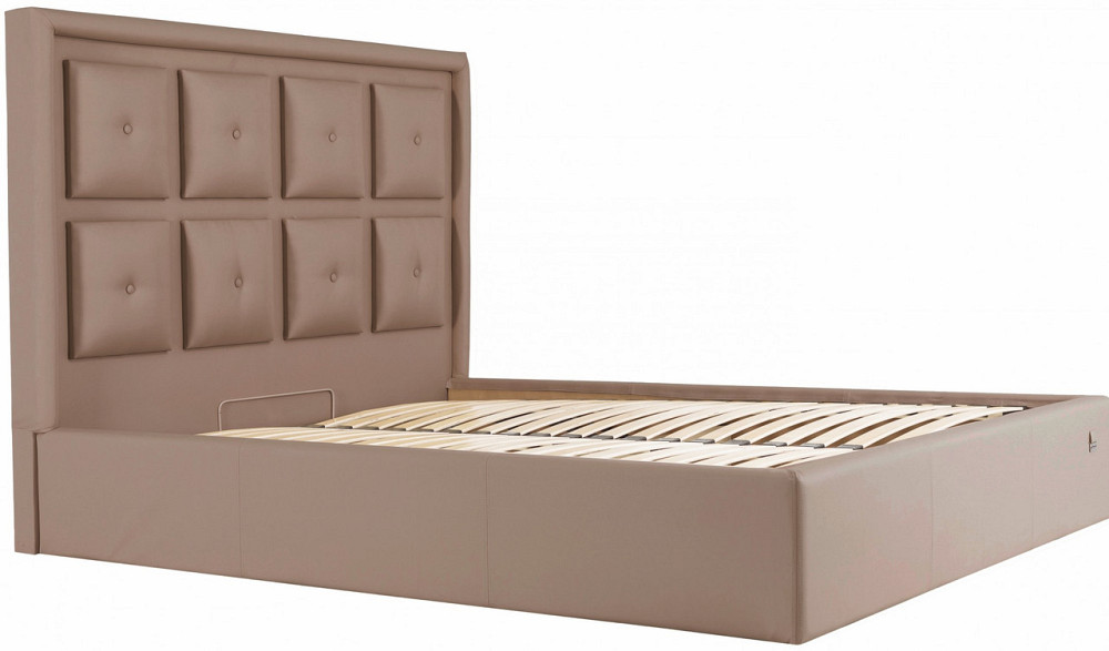 Кровать Двуспальная Windsor Comfort 160 х 190 см Fly 2213 С подъемным механизмом и нишей для белья Светло-коричневый Днепр - изображение 10