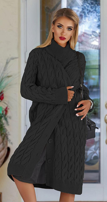 Теплий в'язаний кардиган (46-48) Київ - фото 2