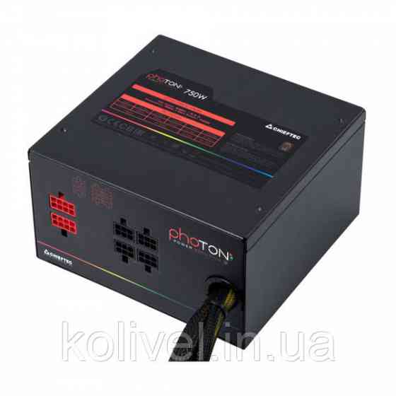 БЖ 750W Chieftec PHOTON CTG-750C-RGB, 120mm, >85%, Modular, Retail Box (CTG-750C-RGB) Киев