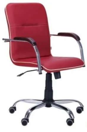 Офісне Крісло Керівника Richman Samba Fly 2210 Хром М3 MultiBlock Червоний Київ