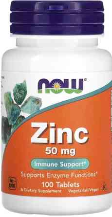 Цинк Now Foods Zinc Gluconate 50 mg 100 таб Київ